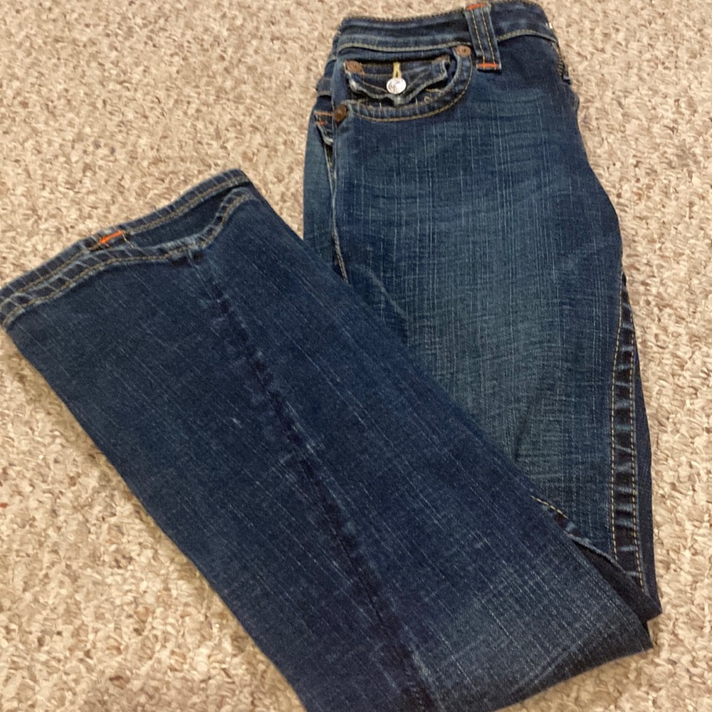 True religion youth denim flair size 12